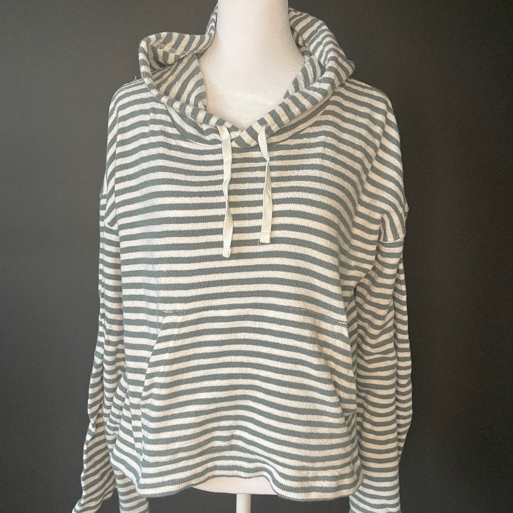 Roxy Striped Pullover Hoodie sz Small